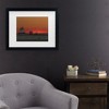 Trademark Fine Art - Kurt Shaffer Lake Erie's Lorain lighthouse at sunset Matted Framed Art - 2 of 4