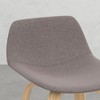 PAGED Set of 2 Bar Stools with Chrome Footrest, Modern Counter Stools with Curved Seat and Back, Dining Chairs for Home Pub - 3 of 4