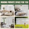 SEVOBAL 2pc Patio Screen Patio Privacy Porch Screen Patio Screens Paged Patio Decorative Screens Patio Screen Decor Outdoor, White, 90.94"*15.75"*72" - 4 of 4