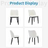 Upholstered Fabric Dining Room Side Chairs, Chair for Dining Room with Padded Seat and Wood Legs - 3 of 4