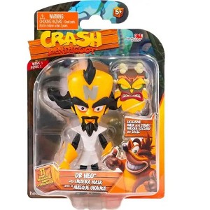 Crash Bandicoot Imports Dragon Dr Neo with Uka Uka Mask 4 Inch Figurine - 1 of 2