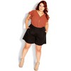 Women's Plus Size Spring Short - black | CITY CHIC - 3 of 4