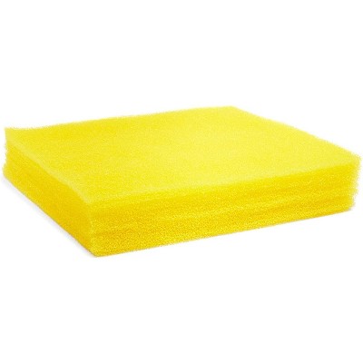 Juvale 12 Pack Foam Fridge Liners, Refrigerator Organizer Mats, Shelf Liner (Yellow, 15 x 12 in)