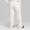 Women's High-waisted Cozy Ribbed Lounge Flare Leggings - Wild Fable™ Cream  1x : Target