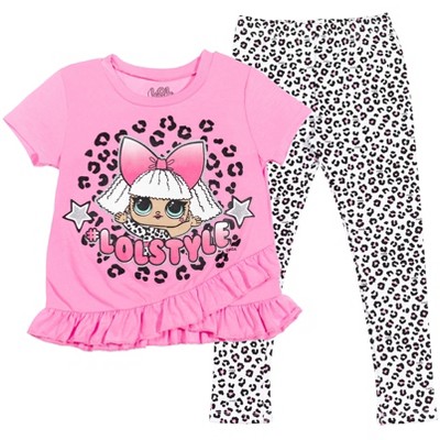 L.O.L. Surprise! Girls T-Shirt and Leggings Outfit Set Toddler
