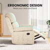 Lirago,Compact Recliner Sofa for Small Spaces - Brown Upholstery with Padded Cushion - 3 of 4