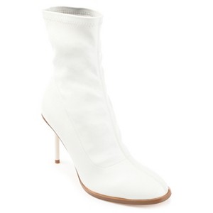 Journee Collection Womens Gizzel Almond Toe Stiletto High Ankle Booties - 1 of 4
