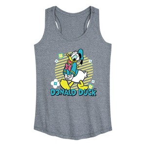 Women's - Disney - Donald Duck Graphic Racerback Tank - 1 of 4