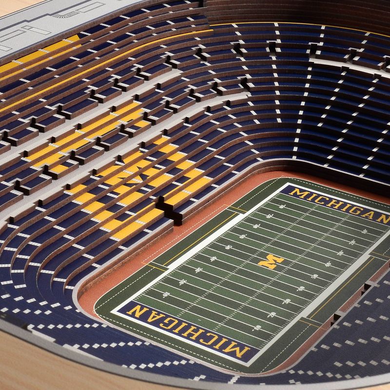 NCAA Michigan Wolverines 25-Layer StadiumViews 3D Wall Art, 3 of 6