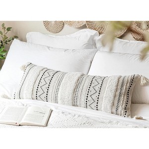 LISM 1 Pack Lumbar Throw Pillow Cover,Rectangular Boho Pillowcase - 1 of 4