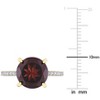 EVERLY JEWELRY |Yellow Plated Sterling Silver 4 4/5 CT TGW Garnet White Topaz Fashion Ring - 4 of 4