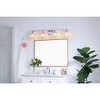 Elegant Lighting Phineas 4 lights bath sconce in black with clear crystals - 2 of 4