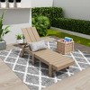 WestinTrends Ashore Modern Poly Reclining Chaise Lounge With Wheels - 2 of 4