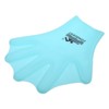 Unique Bargains Silicone Aquatic Training Resistance Full Finger Swim Gloves 1 Pair - 3 of 4