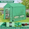 EAGLE PEAK 6x6 FT Portable Walk-in Greenhouse, Pop up Outdoor Green House with Power Access Openings - 4 of 4
