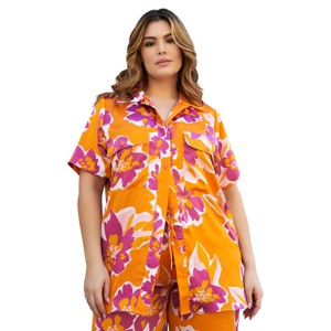 Rebdolls Women's Collared Button Down Top - 1 of 4