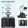 DOMETOUR Folding Wagon Cart with Wheels,  Foldable Grocery Cart, Small, Black - 2 of 4