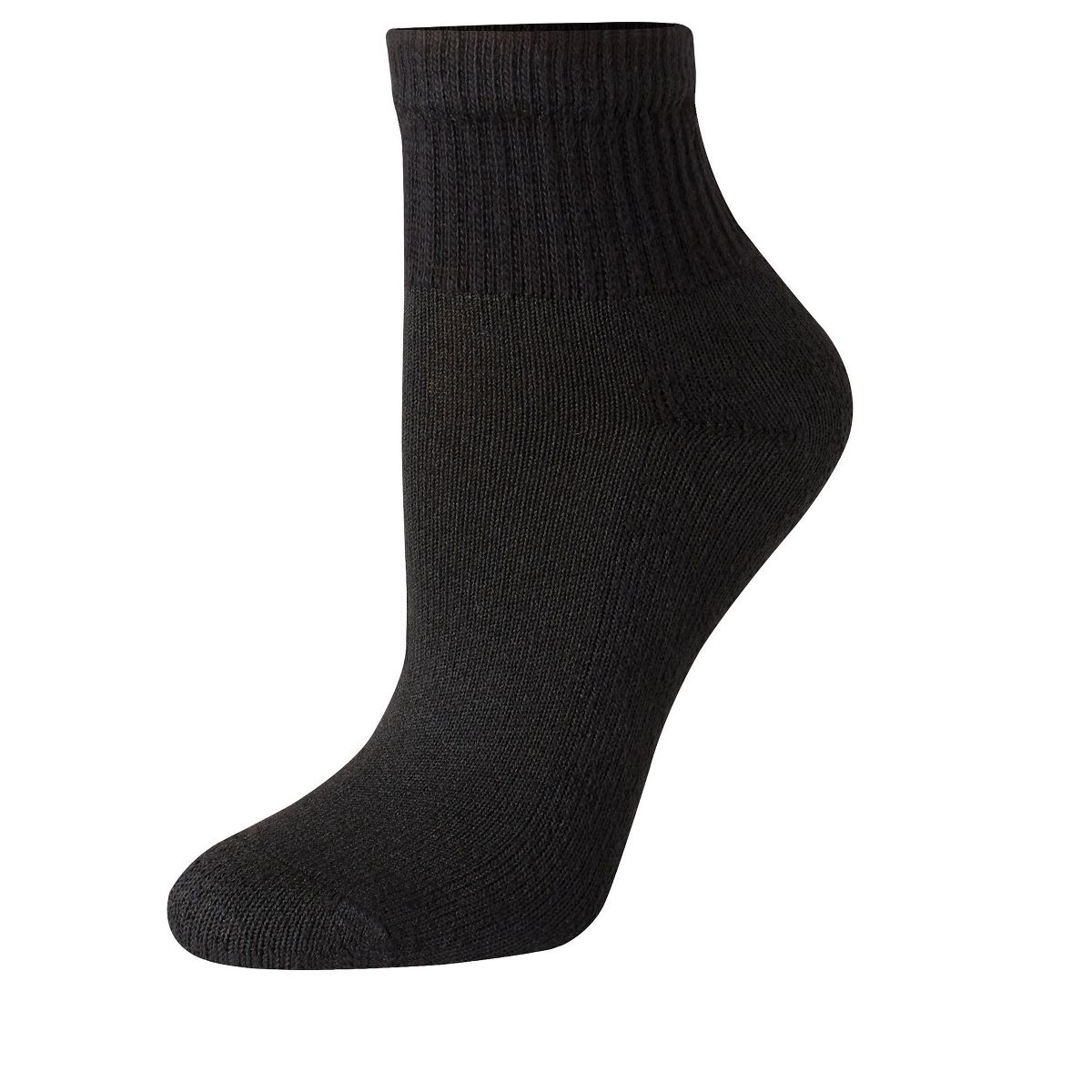 Hanes Women's Ankle Socks, Moisture-Wicking, Extended Sizes 8-12, 6-Pairs - thumbnail 3