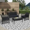 WestinTrends  4-Piece Outdoor Patio Conversation Set - 2 of 4