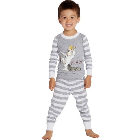 Where The Wild Things Are Boys Toddler Max Cotton Pajama 3t Set