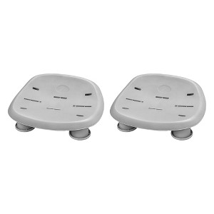 Bestway SaluSpa Underwater Durable Non Slip Swimming Pool and Spa Comfort Seat with Adjustable Height Legs and Weighted Feet, Gray (2 Pack) - 1 of 4