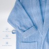 American Soft Linen, 100% Cotton Turkish Robes for Men, 1 Piece Soft Lightweight Adult Men's Bathrobes - 4 of 4