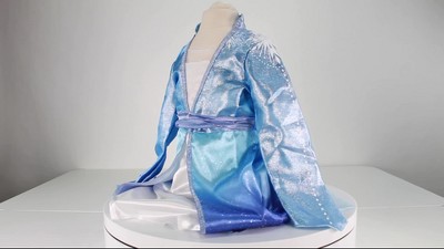 strapless open back dress Princess Tutu Dress 4T / Royal Blue and Yellow main image 0