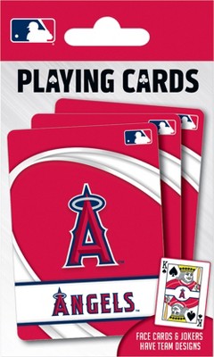 MasterPieces Officially Licensed MLB Los Angeles Angels Playing Cards - 54 Card Deck for Adults