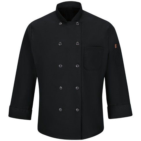 Red Kap Men's Chef Coat With Oilblok + Mimix - image 1 of 4