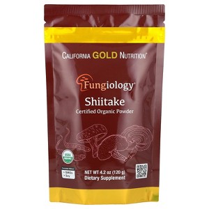California Gold Nutrition Fungiology®, Certified Organic Shiitake Powder, 4.2 oz (120 g) - 1 of 4