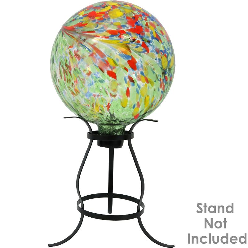 Sunnydaze Indoor/Outdoor Artistic Gazing Globe Glass Garden Ball for Lawn, Patio or Indoors - 10" Diameter, 6 of 15