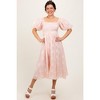 PinkBlush Pink Textured Maternity Midi Dress - 4 of 4