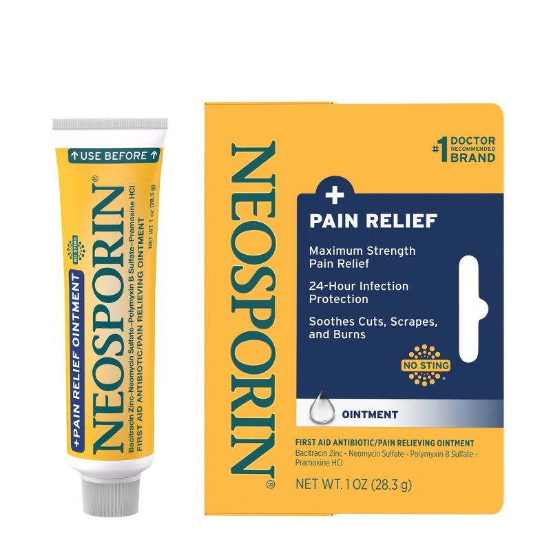 Neosporin Plus Pain Relief Maximum Strength Antibiotic Ointment - 1oz, 4 of 8