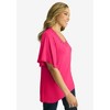 Jessica London Women's Plus Size Cutout Flutter Sleeve Tunic - 4 of 4