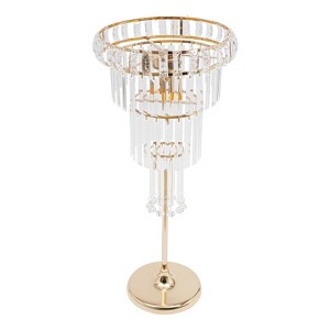 YIYIBYUS Wedding Flower Stand with LED, 4 Tier Acrylic Flower Stand - 1 of 4