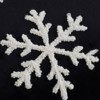 SEVOBAL Party Decorations and Accessories Set of 2 Black Velvet Pillows with Embroidered Joy and Snowflake for Holiday, Black White, 29.5"*4.22"*4.32" - 4 of 4