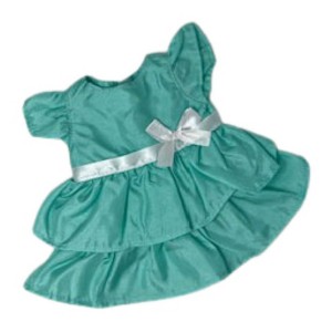 Doll Clothes Superstore Mint Ruffle Dress Fits 14 Inch Baby Alive And Little Baby Dolls - 1 of 4