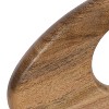 Kate & Laurel All Things Decor 2pc Yoakes Wood and Marble Art Sculptures White/Brown - 3 of 4