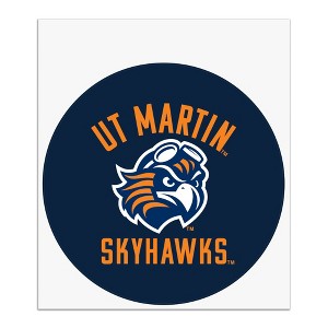 University of Tennessee Martin Skyhawks Logo Automotive Car Window Locker Circle Bumper Sticker - 1 of 4