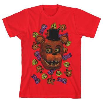 Five Nights at Freddy's Video Game Red Short Sleeve Tee