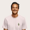 Dalix Robot (Glow in the Dark) Embroidered Relaxed Heavy Soft Cotton T Shirt Mens - 3 of 4