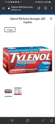 Tylenol Pm Extra Strength Pain Reliever & Sleep Aid Caplets ...