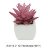 Unique Bargains Artificial Plants Ceramic Pot Plastic 2.01"x2.01"x2.95" 1 Pc - 3 of 4