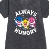 - Baby Shark - Always Hungry Graphic Short Sleeve Fleece Dress - 2 of 4