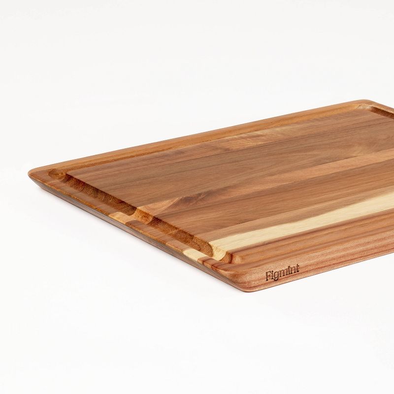 2pc Reversible Acacia Wood Cutting Board Set Natural - Figmint&#8482;, 5 of 10