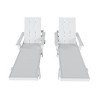 WestinTrends Ashore 2 Piece Reclining Chaise Lounge With Arms & Wheels - 3 of 4