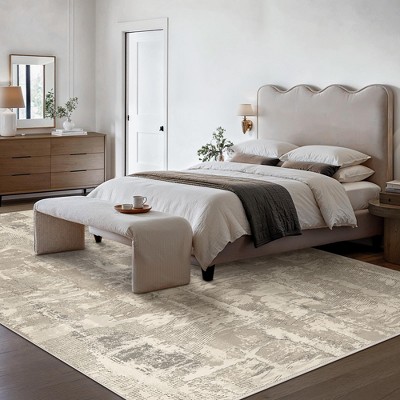 Abynow Medallion Distressed Persian Indoor Area Rug