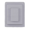 Hastings Home Brushed Microfiber Sheet Set With Pillowcase, Flat, and Fitted Sheets - Twin, 3-Piece, Silver Gray - 2 of 4