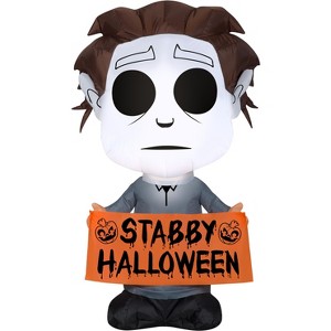 Gemmy Airblown Inflatable Stylized Michael Myers Universal, 3.5 ft Tall, Multicolored - 1 of 4