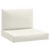 vidaXL Pallet Cushions 2 pcs Melange Cream Fabric - 2 of 4